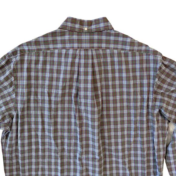 RALPH LAUREN 100% Cotton Long sleeve Lightweight Plaid Button Down Shirt SZ XL - Picture 5 of 9